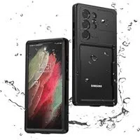 Custodia Waterproof per Samsung Galaxy S23 Ultra S918, ShellBox, Nera — 3