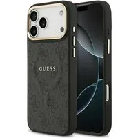 Custodia MagSafe per Apple iPhone 17 Pro, Guess, 4G Classic, Nera — 3