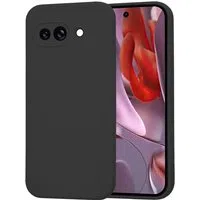Custodia per Google Pixel 9a, Techsuit, SoftFlex, Nera — 3