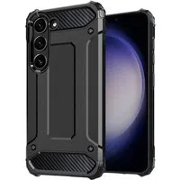 Custodia per Samsung Galaxy S23 S911, Techsuit, Hybrid Armor, Nera — 3