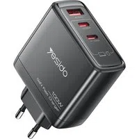 Caricabatterie Rete Yesido YC142, 100W, 5A, 1 x USB-A - 2 x USB-C, Nero — 3