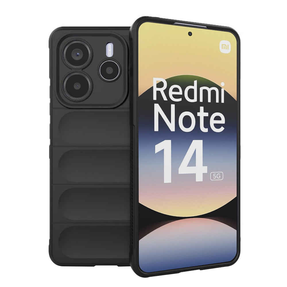 Custodia per Xiaomi Redmi Note 14 5G, Techsuit, Magic Shield, Nera
