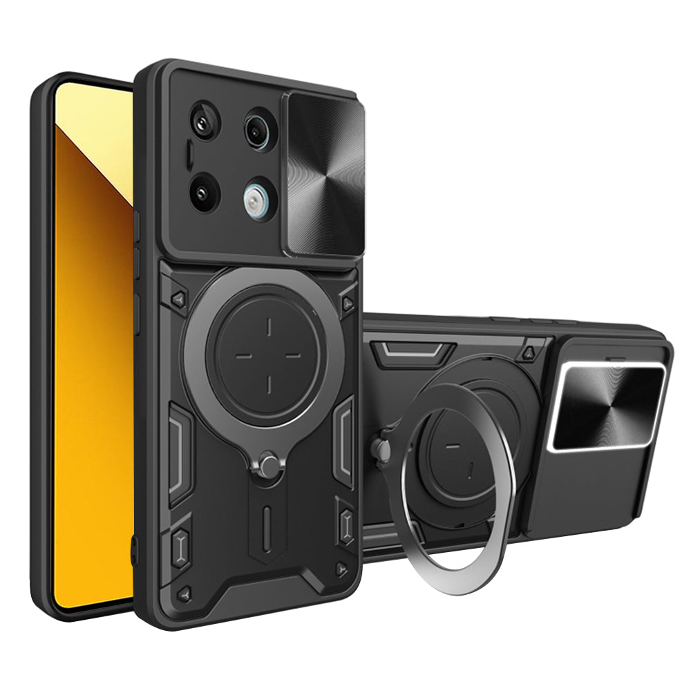 Custodia per Xiaomi Redmi Note 13 5G, Techsuit, CamGuard Pro, Nera