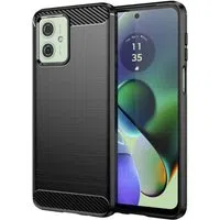 Custodia per Motorola Moto G64 / G54 Power Edition / G54, Techsuit, Carbonio, Nera — 3