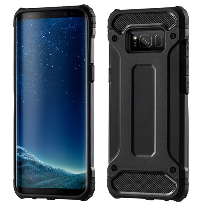 Techsuit Custodia per Samsung Galaxy S8+ G955, Techsuit, Hybrid Armor, Nera