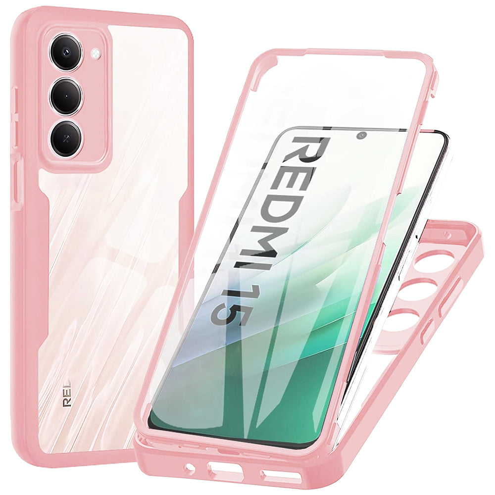 Custodia per Xiaomi Redmi 15 5G / 15 4G, Techsuit, ColorVerse 360, Rosa