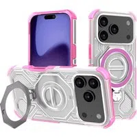 Custodia per Apple iPhone 17 Pro, Techsuit, Carbon Shield Pro, Rosa — 3