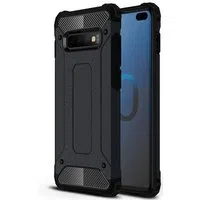 Custodia per Samsung Galaxy S10+ G975, Techsuit, Hybrid Armor, Nera — 3