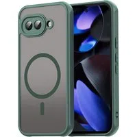 Custodia MagSafe per Google Pixel 9a, Techsuit, HaloFrost II, Verde — 3