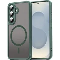 Custodia MagSafe per Samsung Galaxy S24 S921, Techsuit, HaloFrost II, Verde — 3