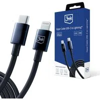 Cavo Dati e Ricarica USB-C - Lightning 3MK Hyper, 20W, 1.2m, Nero — 3