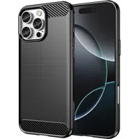 Custodia per Apple iPhone 16 Pro, Techsuit, Carbonio, Nera — 3