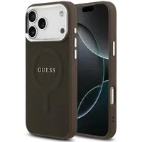 Custodia MagSafe per Apple iPhone 17 Pro Max, Guess, Classic Logo, Marrone — 3