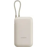 Batteria Esterna Xiaomi Pocket, 10000mAh, 22.5W, QC + PD, 1 x USB-A - 2 x USB-C, Beige BHR9072GL — 3