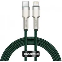 Cavo Dati e Ricarica USB-C - Lightning Baseus Cafule Metal, 20W, 1m, Verde CATLJK-A06 — 3