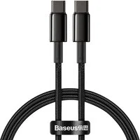 Cavo Dati e Ricarica USB-C - USB-C Baseus Tungsten Gold, 100W, 2m, Nero CATWJ-A01 — 3