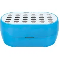 Caricabatterie Stazione Relife RL-304M, 160W, 2.4A, 30 x USB-A, Blu — 3