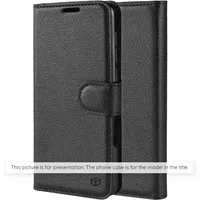 Custodia per Samsung Galaxy S26 S942, Techsuit, Leather Folio, Nera — 3