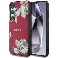 Custodia MagSafe per Samsung Galaxy S25 S931, Guess, Grained Flowers, Fucsia — 3