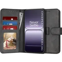 Custodia per OnePlus Nord CE5, Techsuit, Diary Book, Nera — 3