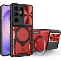 Custodia per Samsung Galaxy S26 Ultra S948, Techsuit, CamGuard Pro, Rossa — 3
