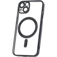 Custodia MagSafe per Samsung Galaxy A26 A266, OEM, Color Chrome Mag, Nera — 3