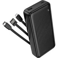 Batteria Esterna Borofone BJ79 Clever, 20000mAh, 10W, 1 x Lightning - 1 x USB-A - 1 x USB-C, Nera — 3