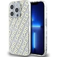 Custodia per Apple iPhone 15 Pro Max, Karl Lagerfeld, IML Luxury Gold Fullover Logo, Dorata — 3