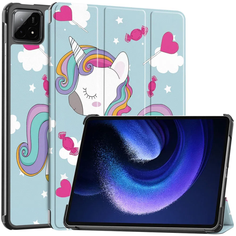 Custodia per Xiaomi Pad 6S Pro 12.4, Techsuit, FoldPro Unicorn, Multicolore — 2
