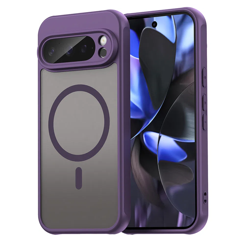 Custodia MagSafe per Google Pixel 9 Pro, Techsuit, HaloFrost II, Viola — 2