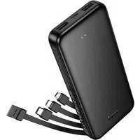 Batteria Esterna HOCO J163, 10000mAh, 10W, 1 x Lightning - 1 x microUSB - 2 x USB-A - 1 x USB-C, Nera — 3