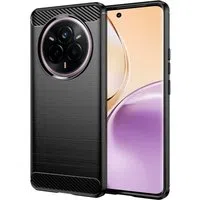 Custodia per Realme 14 Pro, Techsuit, Carbonio, Nera — 3