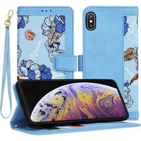 Custodia per Apple iPhone XS Max, Techsuit, FlipCraft, Blu — 3