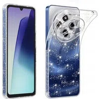 Custodia per Xiaomi Poco C75 / Redmi 14C, Techsuit, SparkleSkin, Trasparente — 3