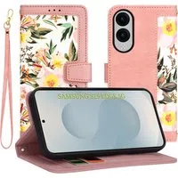 Custodia per Samsung Galaxy S25 Edge S937, Techsuit, FlipCraft, Rosa — 3
