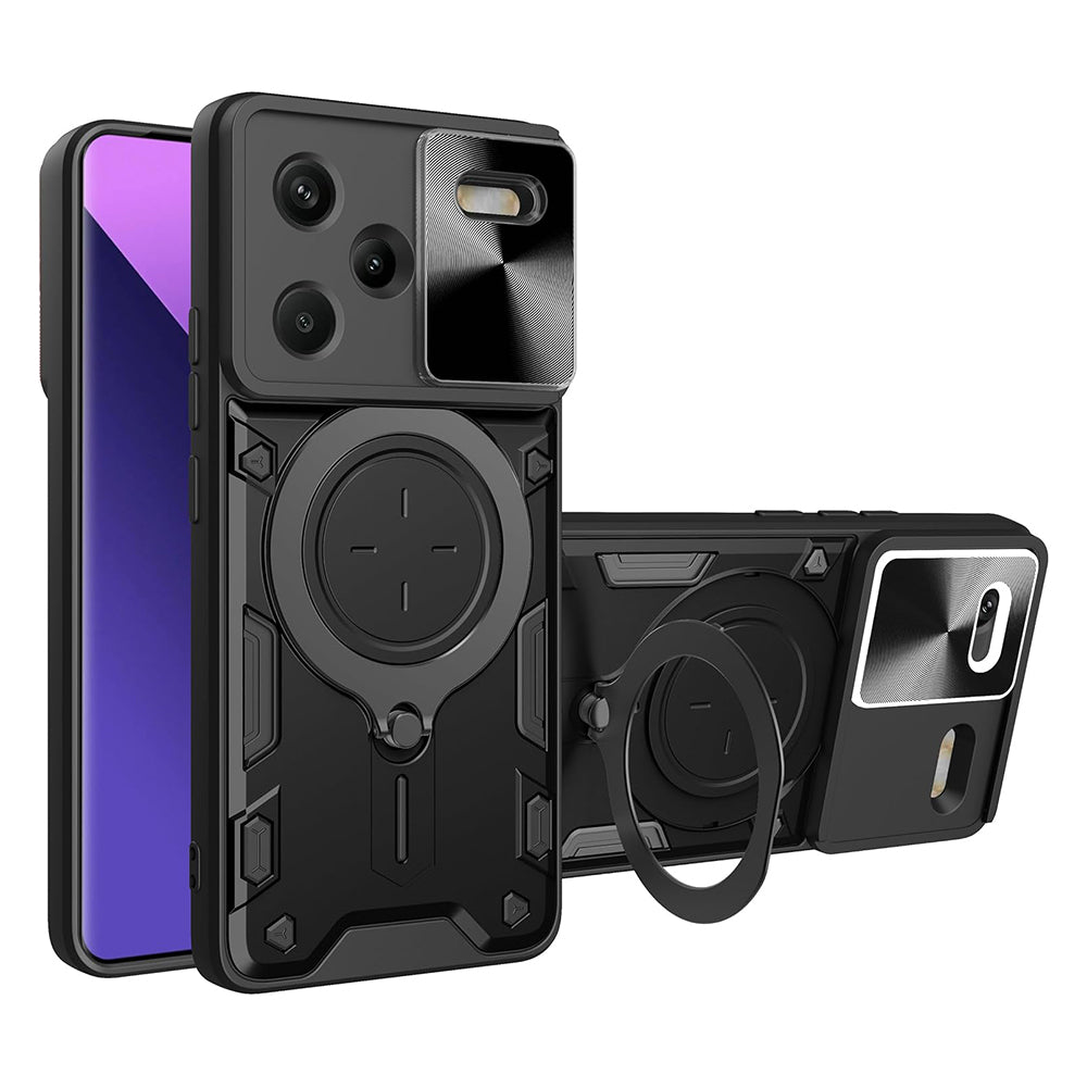 Custodia per Xiaomi Redmi Note 13 Pro+, Techsuit, CamGuard Pro, Nera