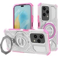 Custodia per Honor 200 Lite, Techsuit, Carbon Shield Pro, Rosa — 3