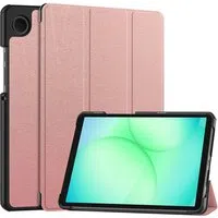 Custodia per Samsung Galaxy Tab A11 / Tab A9, Techsuit, FoldPro, Rosa Dorato — 3