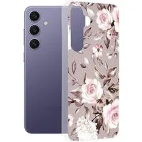 Custodia per Samsung Galaxy S24+ S926, Techsuit, Marble, Grigio — 3