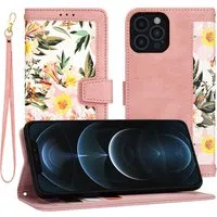 Custodia per Apple iPhone 12 Pro Max, Techsuit, FlipCraft, Rosa — 3