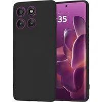 Custodia per Motorola Edge 60 Pro, Techsuit, SoftFlex, Nera — 3
