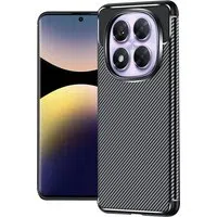 Custodia per Xiaomi Redmi Note 14 Pro+ 5G / Note 14 Pro 5G / Poco X7, Techsuit, CarbonFiber, Nera — 3