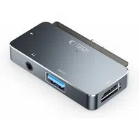 Hub USB-C Tech-Protect V6, 1 x USB-A - 1 x USB-C - 1 x HDMI - 1 x Jack 3.5mm, Grigio — 3