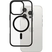 Custodia MagSafe per Apple iPhone 16 Pro, PanzerGlass, Frame, Trasparente Nera — 3