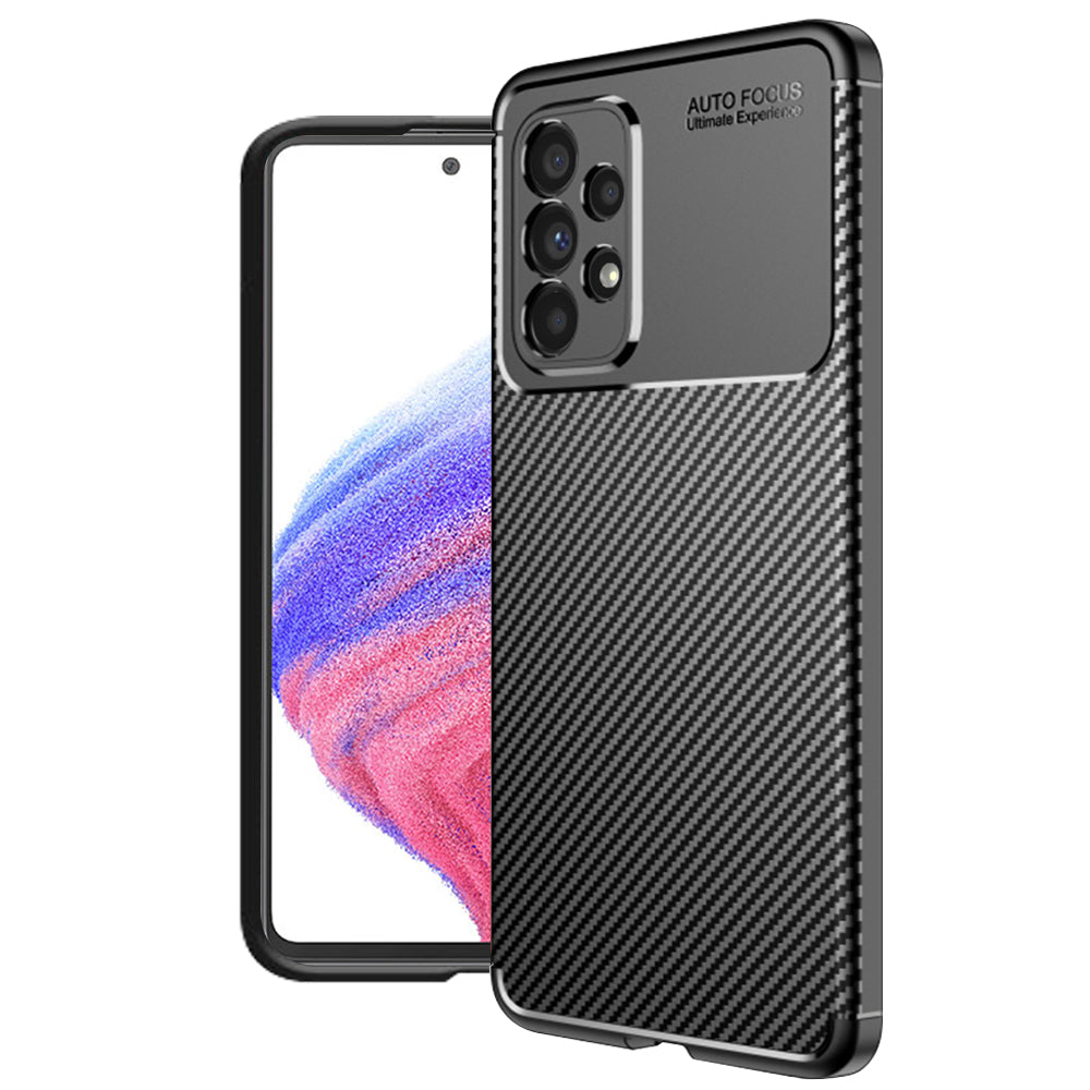 Techsuit Custodia per Samsung Galaxy A53 5G A536, Techsuit, CarbonFiber, Nera