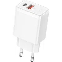 Caricabatterie Retea Lito LC09, 20W, 3A, 1 x USB-A - 1 x USB-C, Bianco — 3