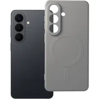 Custodia MagSafe per Samsung Galaxy S26 S942, OEM, Silicone Mag, Grigio — 3