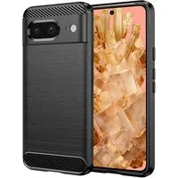 Custodia per Google Pixel 8, Techsuit, Carbonio, Nera — 3