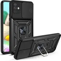 Custodia per Samsung Galaxy A71 A715, Techsuit, CamShield, Nera — 3