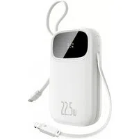 Batteria Esterna Baseus EnerFill FC31, 10000mAh, 22.5W, QC + PD, 1 x Lightning - 1 x USB-A - 2 x USB-C, Bianca P10082106213-00 — 3